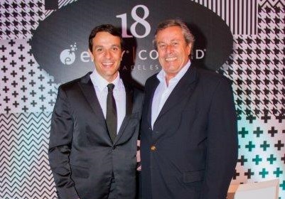 Juan Eduardo García, gerente geral de Enjoy Conrad, e Enrique Antía, Intendente de Maldonado