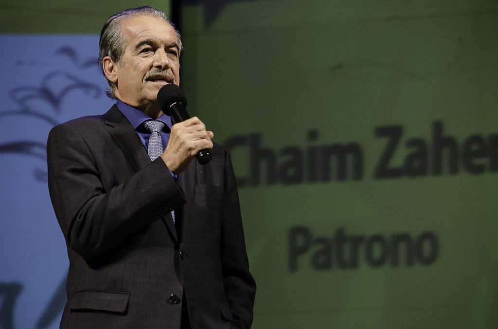 Chaim Zaher durante o lançamento da programação da 17ª Feira do Livro de RIbeirão Preto