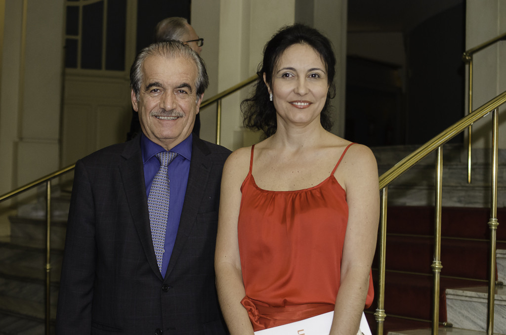 Chaim Zaher - patrono da Feira e Adriana Silva - presidente da Feira Nacional do Livro de Ribeirão Preto